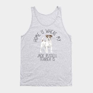 Home is Where My Jack Russell Terrier Is Dog Breed Watercolor Tank Top